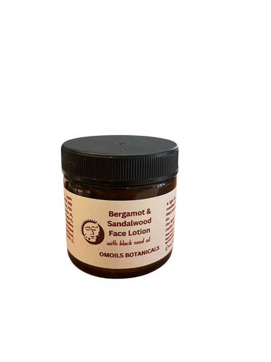 Bergamot & Sandalwood Face Lotion with Black Seed Oil