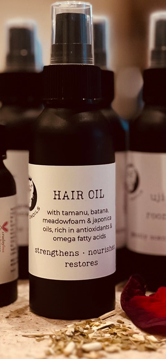 Hair Oil with tamanu, batana, meadowfoam & japonica oils